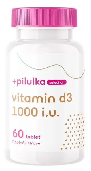 PILULKA SELECTION Vitamín D3 1000 I.U. 60 tablet