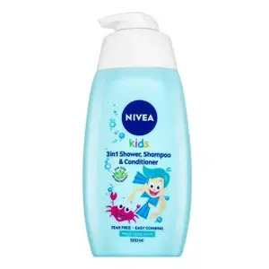 Nivea Kids 3v1 Shower & Shampoo & Conditioner šampón, kondicionér a sprchový gel pre deti Boy 500 ml