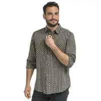 Bushman Pánska kockovaná košeľa Arsuk, modrá XL