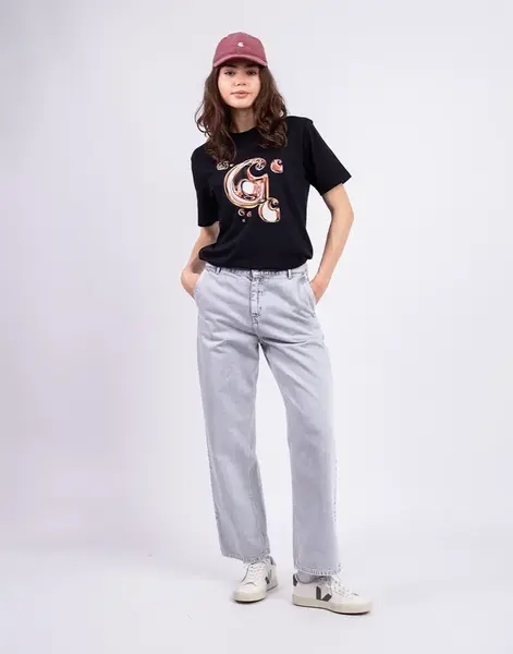 Carhartt WIP W' Pierce Pant Straight Black chalk wash 30