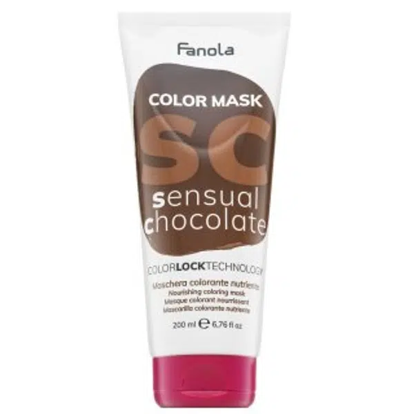 Fanola Color Mask vyživujúca maska ​​s farebnými pigmentmi pre oživenie farby Sensual Chocolate 200 ml