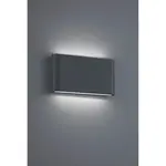 Trio LED vonkajšie nástenné svietidlo Thames antracitové