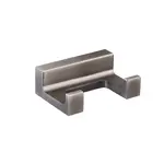 RAV Slezák Kúpeľňový háčik na uteráky dvojitý Níl NLA0102MG, metal grey