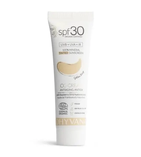 Dhyvana Přírodní minerální tónovací krém SPF30 Golden Beige 50 ml