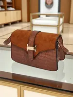 Resti Patent Small Women's Faux Leather Handbag Sable Mist