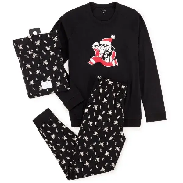 CELIO XJIPYVOLE Pánské pyžamo, černá, velikost