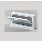 Vetracie okno Glassblocks biela 38x19 cm plast GBMR3819