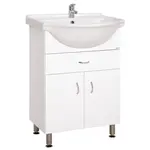 Kúpeľňová skrinka s umývadlom Keramia Pro 60x50 cm biela PRO60Z