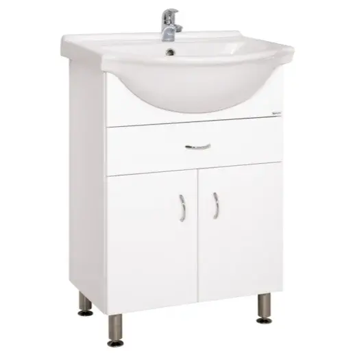 Kúpeľňová skrinka s umývadlom Keramia Pro 60x50 cm biela PRO60Z