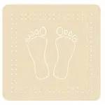 Kleine Wolke Foot protiskluzová podložka do vany pískově hnědá 36x72 cm 4388226005