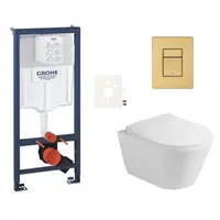 Závesný WC set do ľahkých stien / predstenová montáž Glacera Ava SIKOGRSAVASCGN0