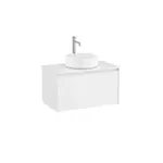 Kúpeľňová skrinka pod umývadlo Roca ONA 79,4x44,3x45,7 cm biela mat ONADESK801ZBM