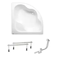 Rohová vaňa Laguna Syntia Plus 150x150 cm akrylát ľavá aj pravá SIKOSY1500APN