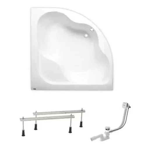 Rohová vaňa Laguna Syntia Plus 150x150 cm akrylát ľavá aj pravá SIKOSY1500APN