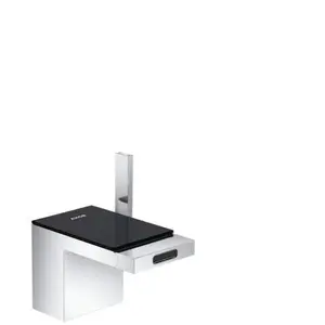 Hansgrohe Axor Myedition bidetová batéria s clic-clacom chróm/čierne sklo 47210600