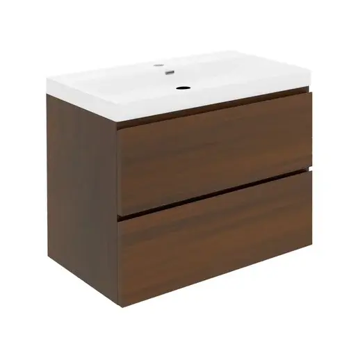 Kúpeľňová skrinka s umývadlom SAT B-Way 59x30x45 cm orech mat BWAY260NUTU4