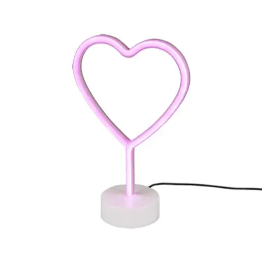 LED stolová lampa Reality Heart biela R55210101