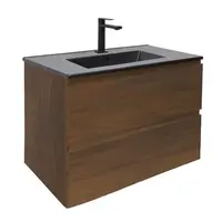 Kúpeľňová skrinka s umývadlom SAT B-Way 79x50x45 cm matný orech BWAY280NUTU4BB