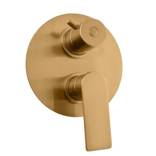 RAV SLEZÁK Nil sprchová a vaňová batéria vrátane podomietkového telesa kartáčovaná zlatá NL187.3ZK