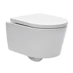 WC závesné SAT Brevis vrátane dosky softclose, zadný odpad SATBRE010RREXP