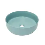 Umývadlo na dosku SAT Infinitio 39x39 cm zelená mat bez otvoru pre batériu SATINF3939LGEM