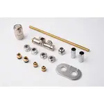 Termostatický ventil pre ústredné vykurovanie P.M.H. Nova 6x7 cm nerez NOV-R-SS