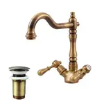 RAV SLEZÁK Morava umývadlová batéria s clic-clacom stará mosadz mk421.0/8sm MK421.08SM