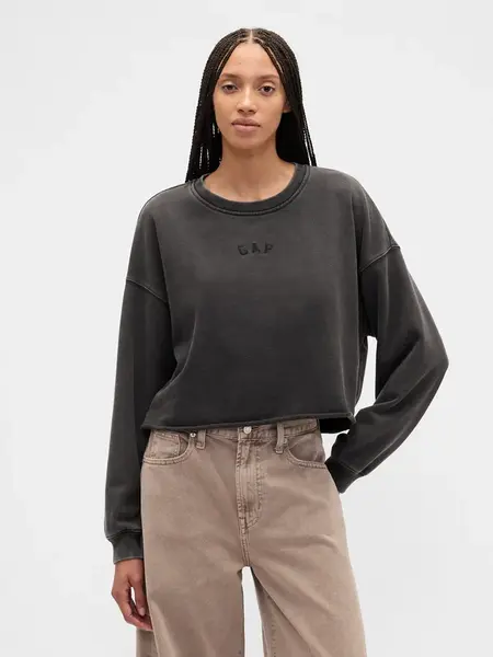 GAP Oversize crop mikina Heavyweight - Dámské