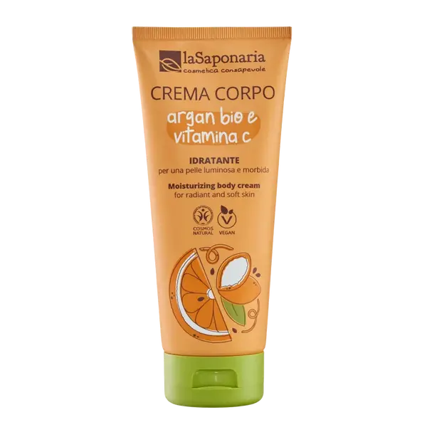 LASAPONARIA Hydratačný telový krém s BIO arganom a vit. C 200 ml