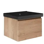 Kúpeľňová skrinka s umývadlom Naturel Savona 78x43x45 cm dub mat SAVONA80DHU1B