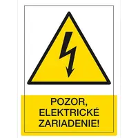 Pozor elektrické zariadenie