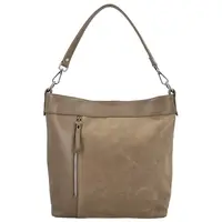 Dámská kožená kabelka do ruky taupe - Delami Vera Pelle Aneli