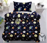 Bavlnené obliečky PLANETS tmavomodré Rozmer obliečky: 70 x 90 cm | 140 x 200 cm