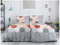 Obliečky z Renforcé bavlny HONEY COMB sivé Rozmer obliečky: 70 x 90 cm | 140 x 200 cm