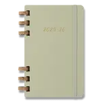 Diář Spiral Moleskine 2025-26 Academic - tvrdé desky - L, světle zelený