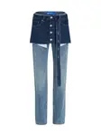 KARL LAGERFELD JEANS Džínsy  modrá denim / svetlomodrá