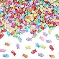 3Bags Opaque Acrylic Beads