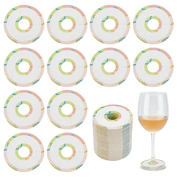 Paper Wine Glass Charms