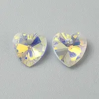 Electroplate Glass Charms