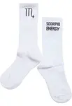 Zodiac socks scorpio white
