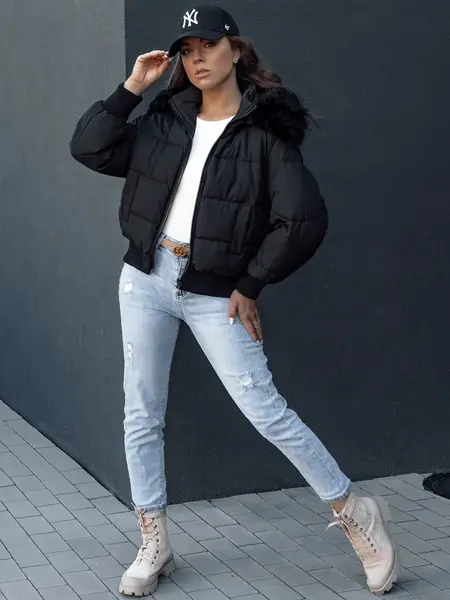 Kurtka zimowa damska COLDPACK czarny Dstreet