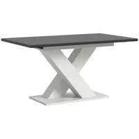 MID.YOU VÝSUVNÝ STŮL, šedá, bílá, tmavě šedá, 150-190/90/76 cm