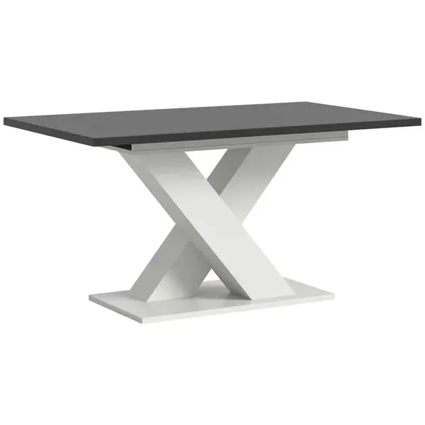 MID.YOU VÝSUVNÝ STŮL, šedá, bílá, 150-190/90/76 cm