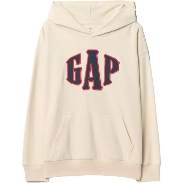GAP JAPAN FASHION LOGO Chlapecká mikina, béžová, velikost