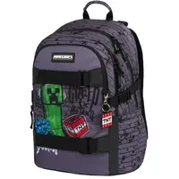 BAAGL SKATE MINECRAFT TNT Školský ruksak, tmavo sivá, veľkosť