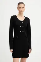 Šaty Morgan černá barva, mini, přiléhavé, RMRETRO