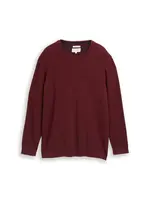 TOM TAILOR Men + Sveter  bordová