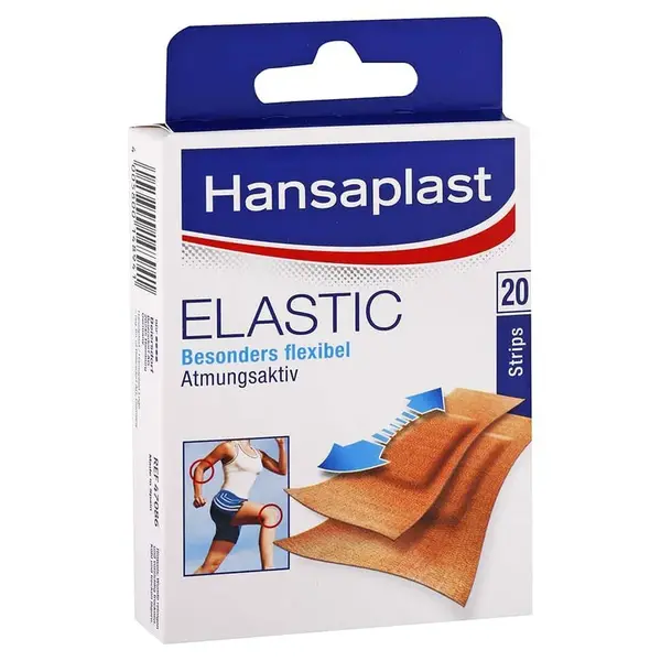 Hansaplast Elastic elastické náplasti pro pohyblivé části těla 2 velikosti / 20 ks