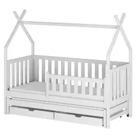 Posteľ Domček Tytus 80x160 biela