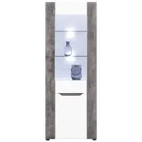 Vitrína Brando B05 Biela/Betón